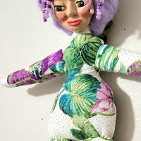 Flora - Goddess of Flowering Plants - Spirit Doll String of Hearts