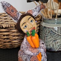 Coco Chanely - OOAK Rabbit Art Doll 