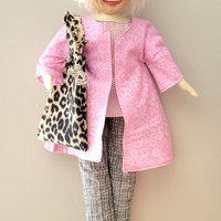 Betty White - OOAK Art Doll with Miniature Tote Bag