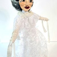 Bride of Frankenstein  - OOAK Art Doll - Spooky Women