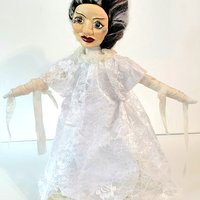 Bride of Frankenstein  - OOAK Art Doll - Spooky Women