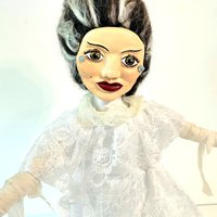 Bride of Frankenstein  - OOAK Art Doll - Spooky Women