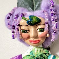 Flora - Goddess of Flowering Plants - Spirit Doll String of Hearts