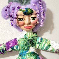 Flora - Goddess of Flowering Plants - Spirit Doll String of Hearts