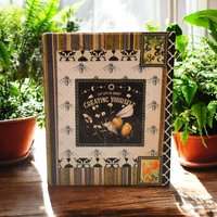 Botanical Nature Celestial Bee Altered Cigar Box - Tarot Crystal Storage 