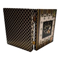 Botanical Nature Celestial Bee Altered Cigar Box - Tarot Crystal Storage 