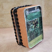 Frida Kahlo -  Mixed Media Miniature Shrine  - Altered Box