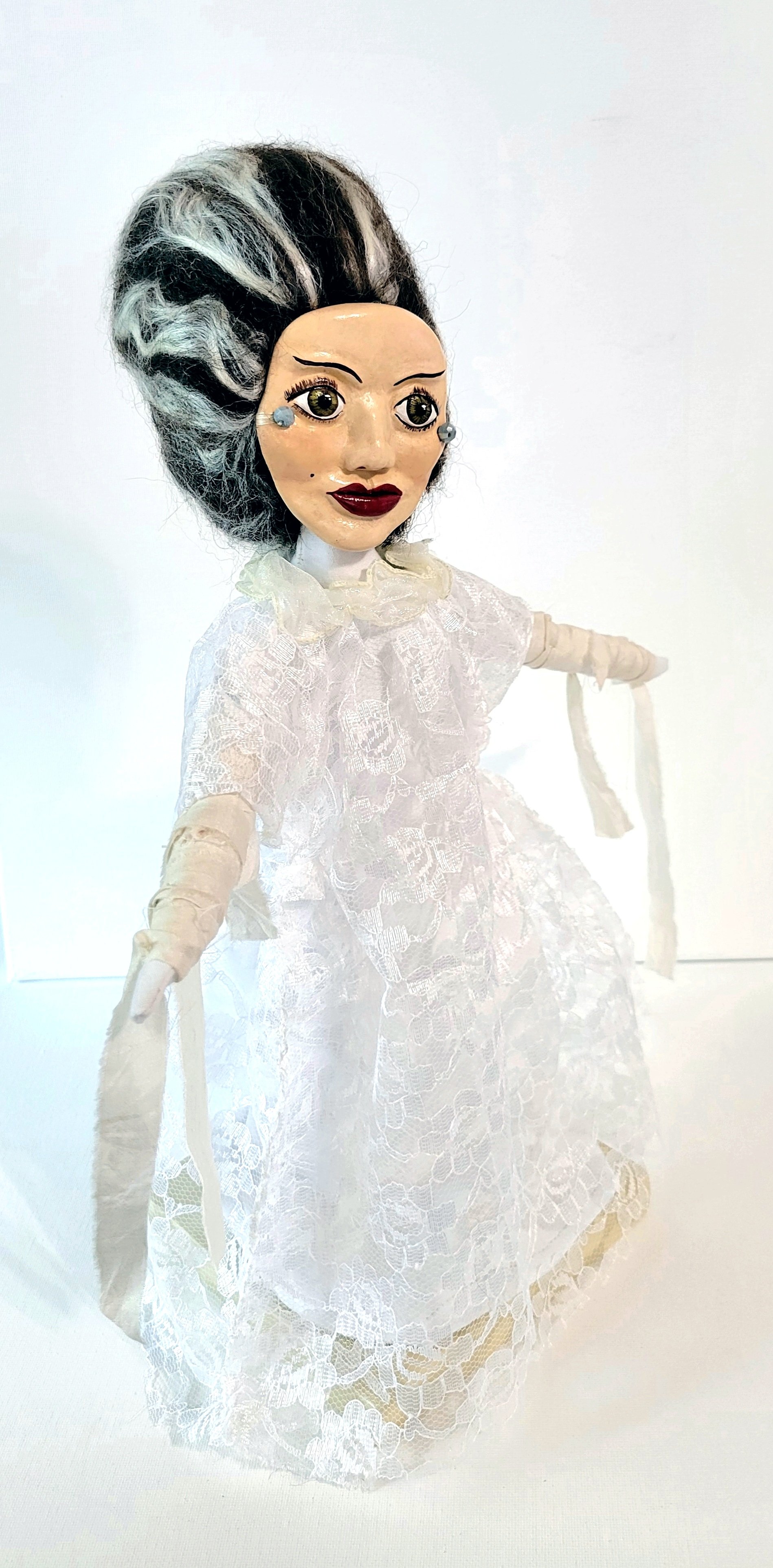 Bride of Frankenstein  - OOAK Art Doll - Spooky Women