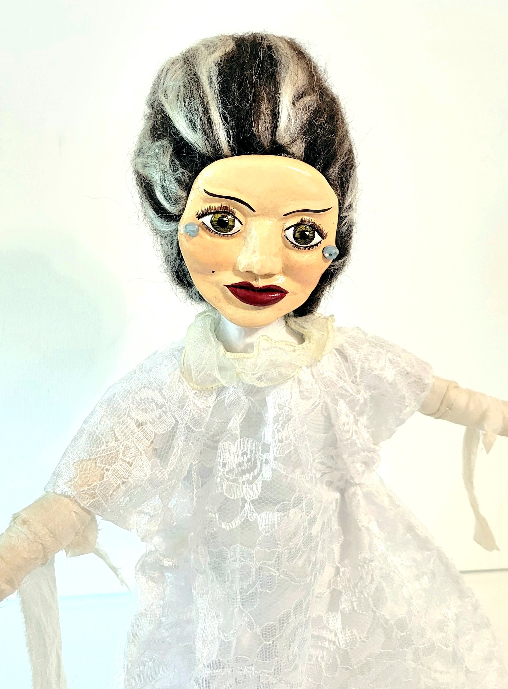 Bride of Frankenstein  - OOAK Art Doll - Spooky Women