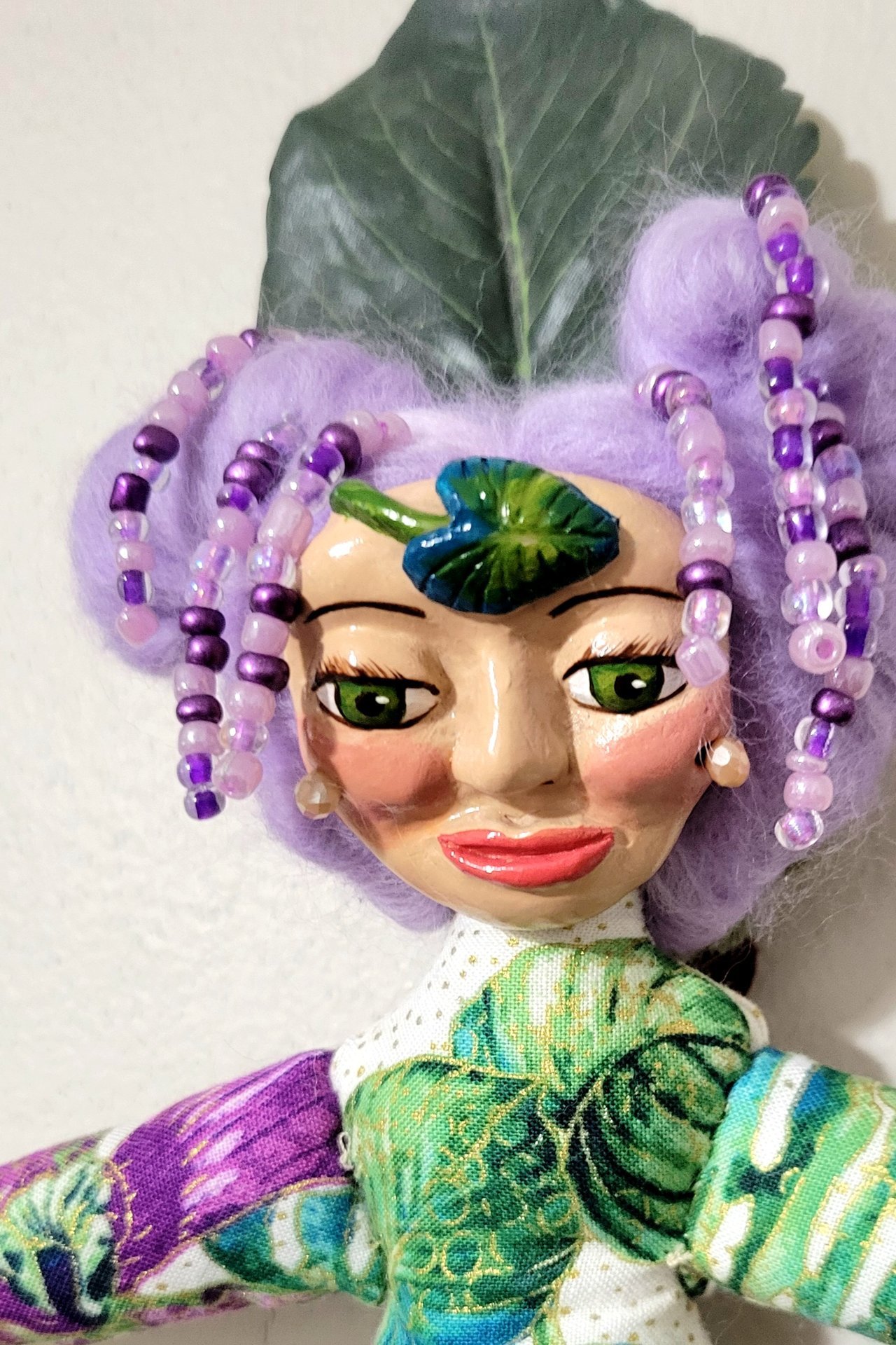 Flora - Goddess of Flowering Plants - Spirit Doll String of Hearts