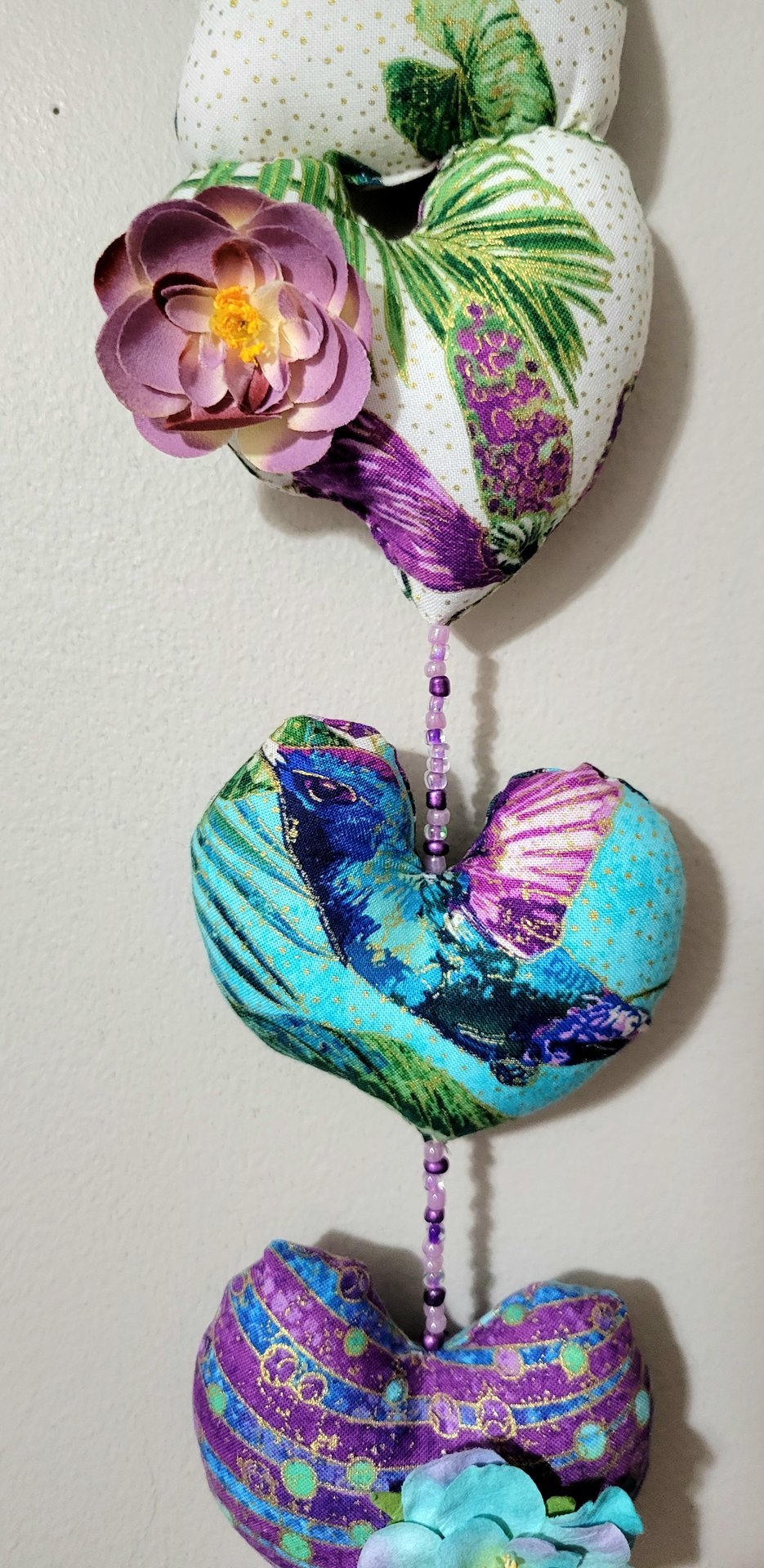 Flora - Goddess of Flowering Plants - Spirit Doll String of Hearts