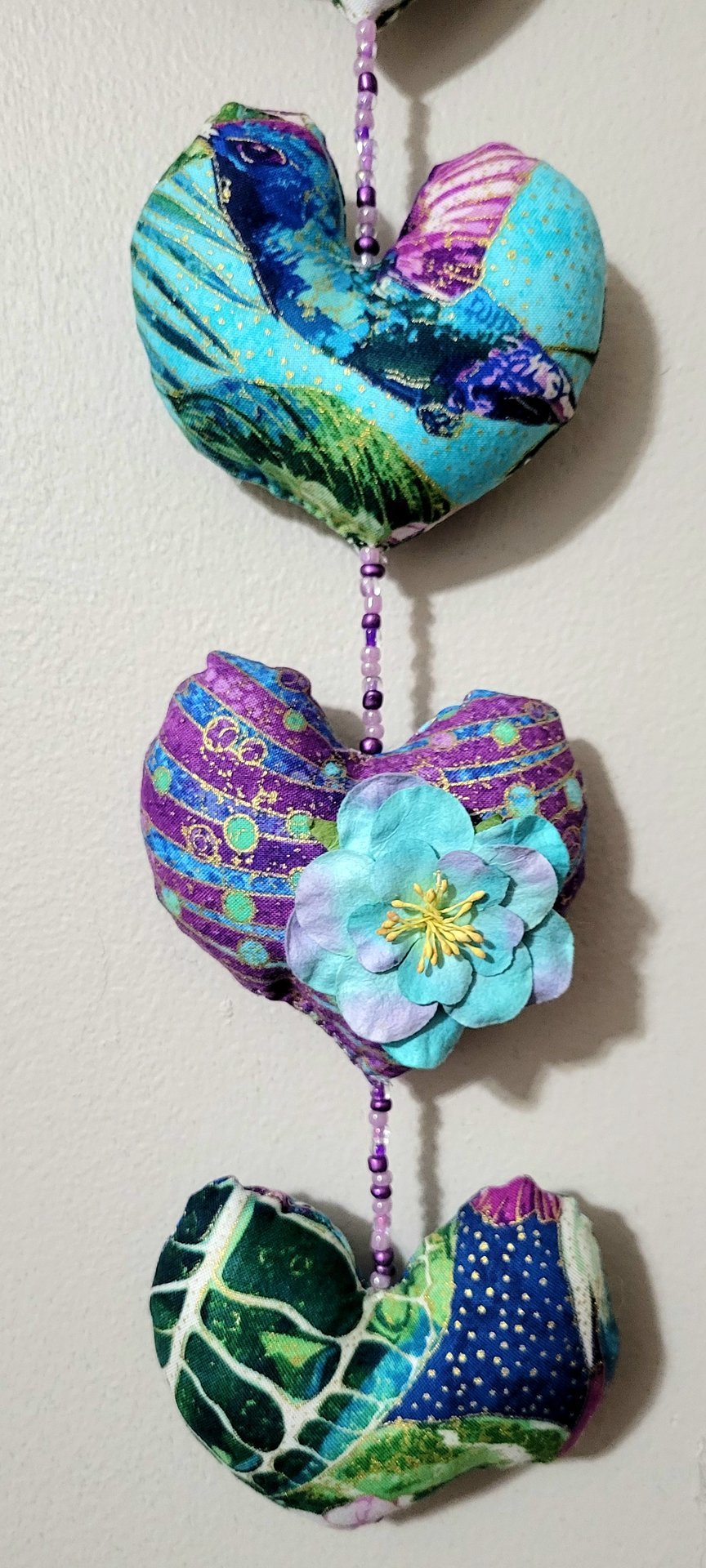 Flora - Goddess of Flowering Plants - Spirit Doll String of Hearts