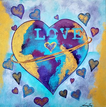 The Heart of Discernment and Rejuvenation- Original Painting 12x12