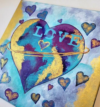 The Heart of Discernment and Rejuvenation- Original Painting 12x12